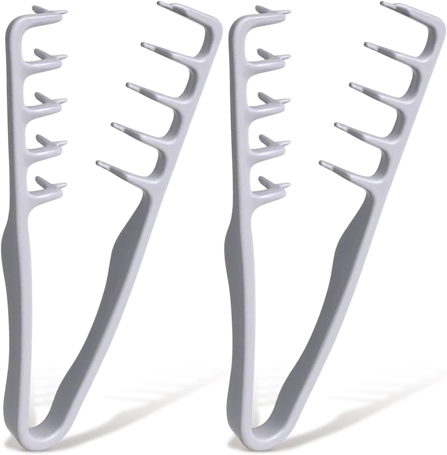 2 Pcs Texture Comb, Volumizing Wide-Tooth Hair Styling Comb for Men & Women, Fluffy Styling Tool for Root Lift & Fringe Parting, Anti-Frizz Wide Tooth Comb for Curly & Natural Hair (Grey)