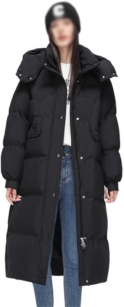 Women's Down Jacket 90 White Duck Long Winter Korean Version Hooded