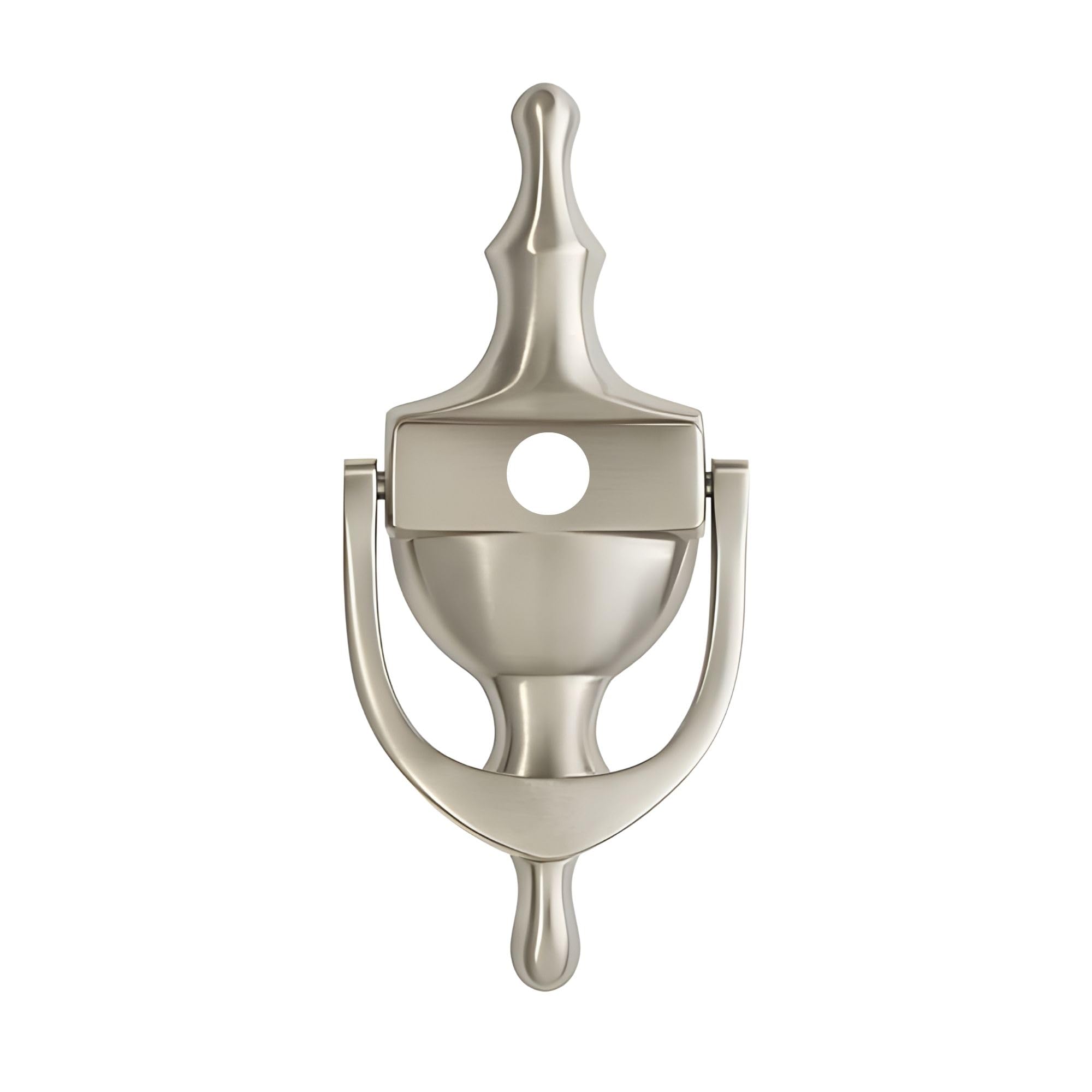 Uap Silver Anodised (Aluminium) Victorian Urn 6 Inch Stainless Steel Traditional Door Knocker For Front Door Hardware With Bolt Through Fixings In Annodised Silver Finish