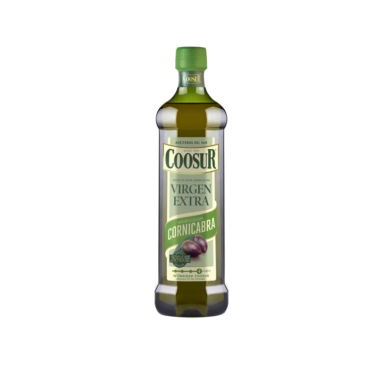 COOSUR Natives Olivenöl extra Cornicabra 1L Flasche, 3er-Pack