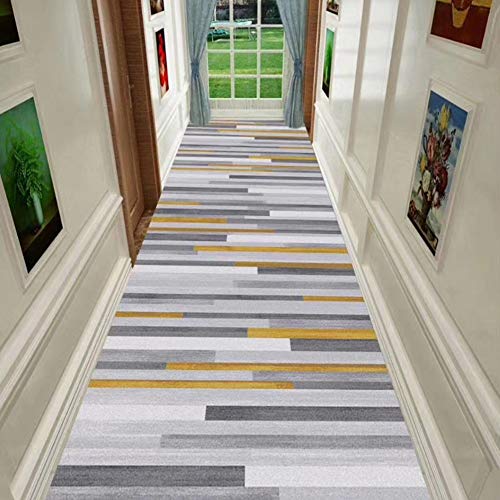 Alfombras de pasillo largo y moderno de diseño horizontal antideslizante 3