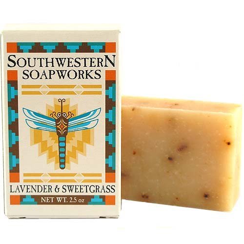 Southwestern Soapworks Lavender and Sweetgrass Handmade Glycerin Soap 2.5 Oz