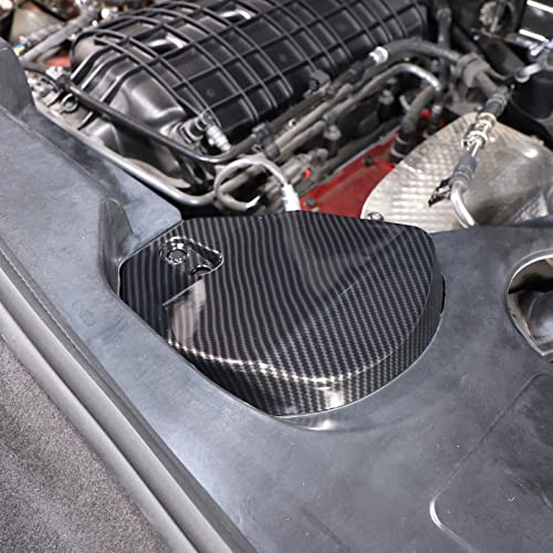 Image of TOYCIDFG Engine Bay Shock Protection Panel Cover Trim Compatible with Chevrolet C8 Corvette 2020-2024 Absorbing Tower Cover Caps (Carbon Fiber Pattern)