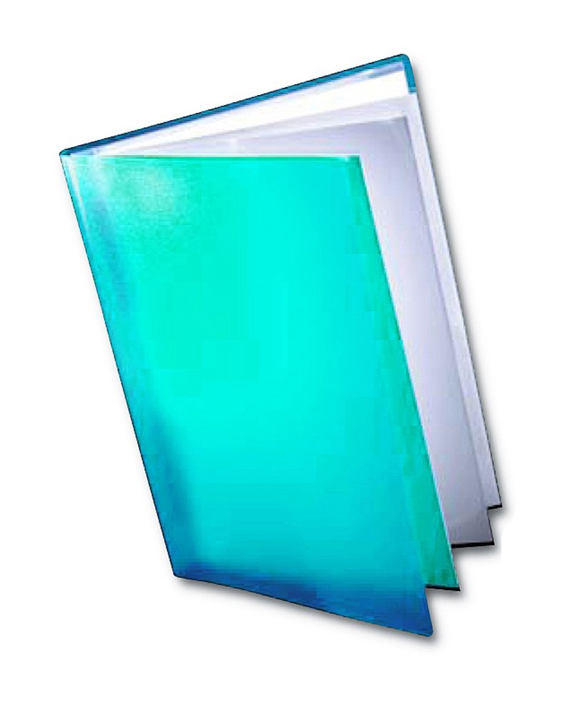 Westfolio Course Book Adjustable Capacity Turquoise A2, File Holder, Presentation Display Wallet, Paper, Document, Poly Clear Sleeves, For School, Art Class, University, College, Homework, Projects