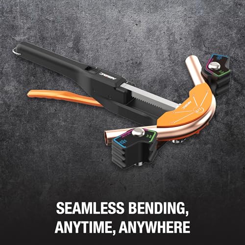 Image of NAVAC NTB7 Ratcheting Tubing Bender for HVAC - Soft Copper Bender for Sizes 1 /4, 5 /16, 3 /8, 1 /2, 5 /8, 3 /4, 7 /8 Inch OD