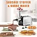 CHEFFANO Life Electric Meat Grinder, Stainless Steel Sausage Stuffer Maker With 2 Blades, 3 Plates, Sausage Tube & Kubbe Kit, [2000W Max] Heavy Duty for Home Use