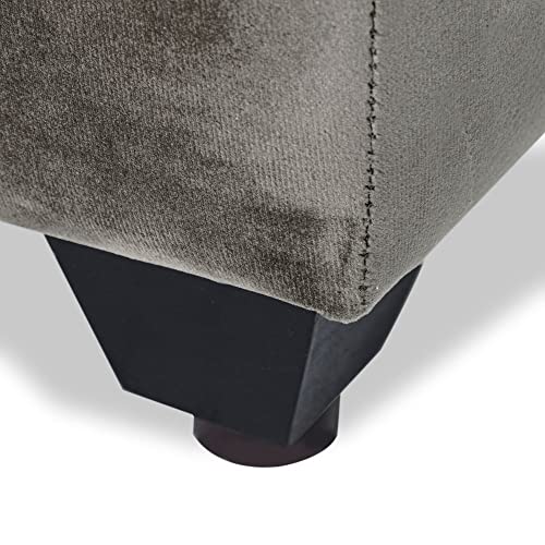Image of Wakefit Napper Ottoman (Velvet Fabric, Tuscan Tan)