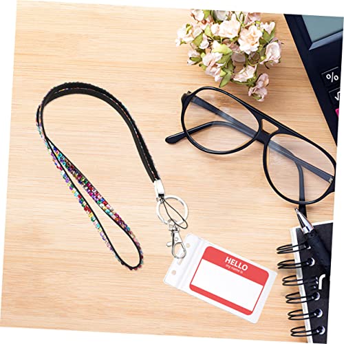 Ciieeo 4 Pçs Cordão Para Celular Com Strass Gargantilha Chaveiro Com Strass Acessórios Strass Cordão