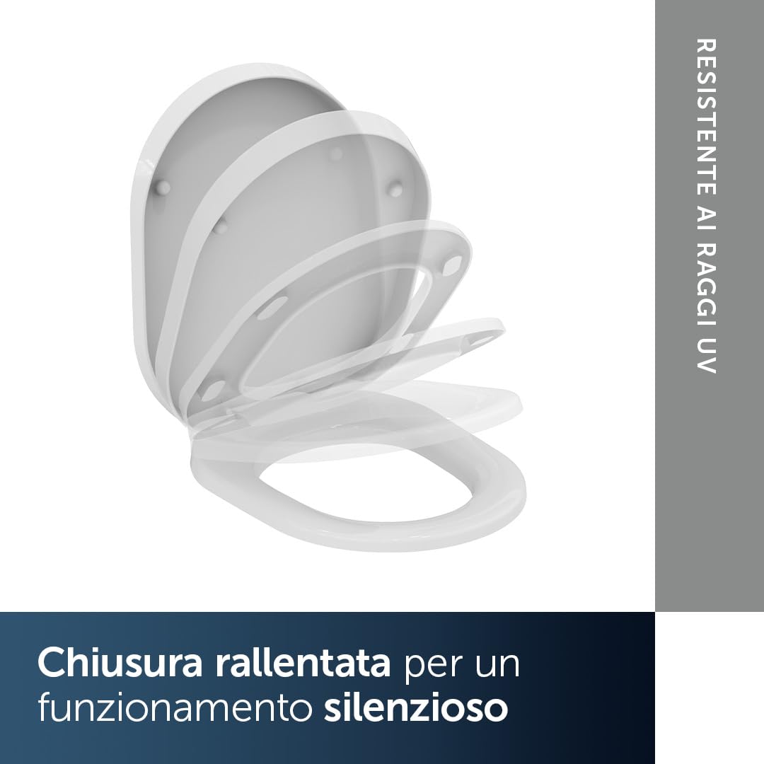Sedile WC Ideal Standard K706101 Original Tonic con chiusura ammortizzata