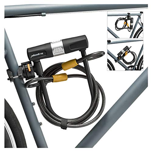 image for in-gauge Bike U Lock with Cable Heavy Duty Bicycle U-Lock,14mm Shackle