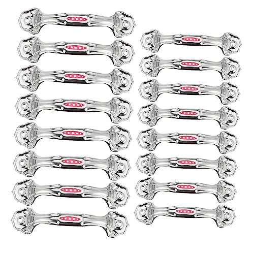 WOONEKY Modern Stainless Steel Cabinet Handles 24pcs Set Strong and Safe Anti-Skid Knobs Elegant Knobs for Home Decor