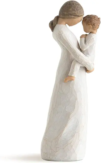 Willow Tree Tenderness Figurine - Hand-Painted Motherhood Sculpture