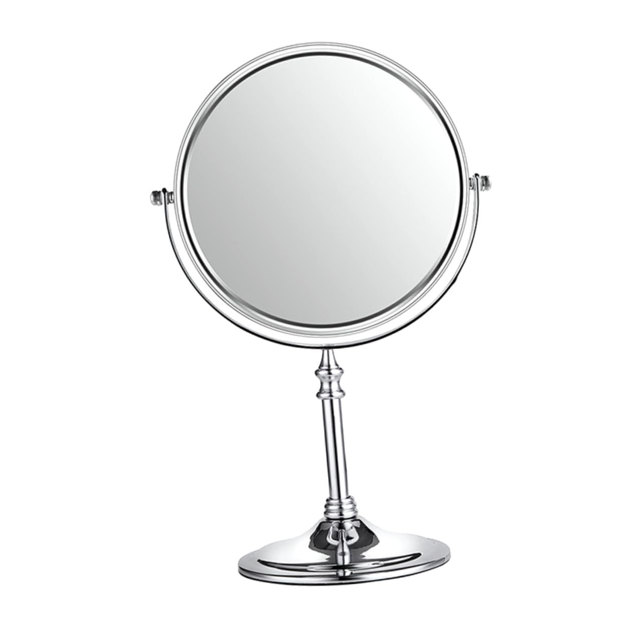 Miroir grossissant élégant double face rotatif en verre haute définition de salle de bain