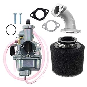 Carrfa VM22 Kit Carburateur 26mm pour Mikuni Pipe D’admission Pit Dirt Bike 110cc 125cc 140cc Lifan YX