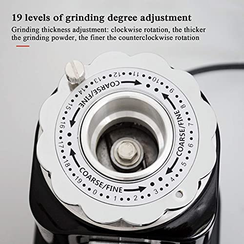 ywewsq Molinillo De Café Eléctrico con 19 Configuraciones De Molienda, Fresadora De Grano De Café De Gran Capacidad De… - Imagen 3