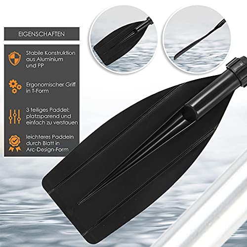 Your's Bath Doppelpaddel Kajak Paddel,Aluminium Sup Doppelpaddel,Stand-up Paddling Kanu Paddel für Kajak, Schlauchboot, Kanadier Boot Ruderboot - Image 5