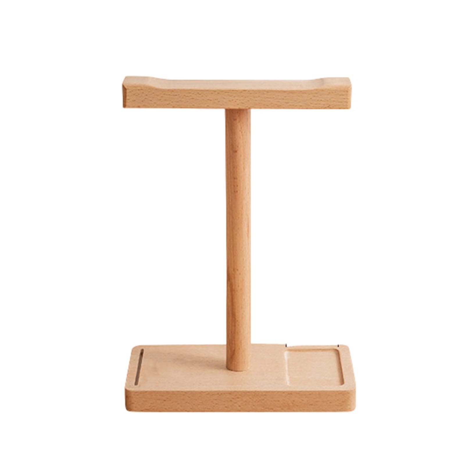 LUJIAXI Stylish Wood Headphone Storage Stand Durability Construction Headsets Hangers for Organized Workspaces Storage Brackets Headphone Stand