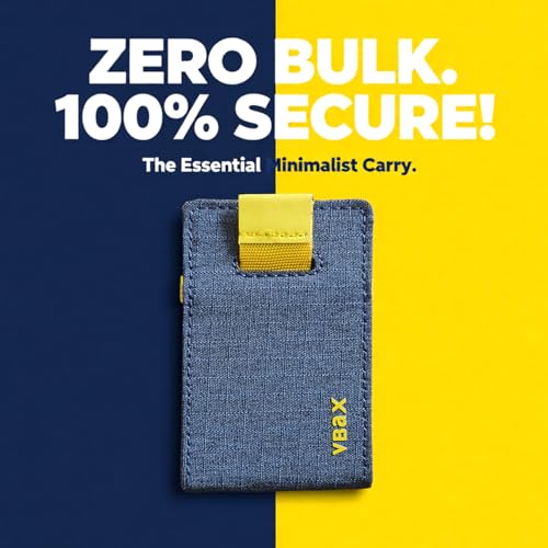 Image of RFID Minimalist Slim Wallet for Men and Women, Holds Up to 12 Cards, Cash, Key Thin and Lightweight Credit Card Holder (Blue Microfiber - Solar Edition)