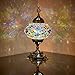 New BOSPHORUS Stunning Handmade Turkish Moroccan Mosaic Glass Table Desk Bedside Lamp Light with Bronze Base (Multi-colored)