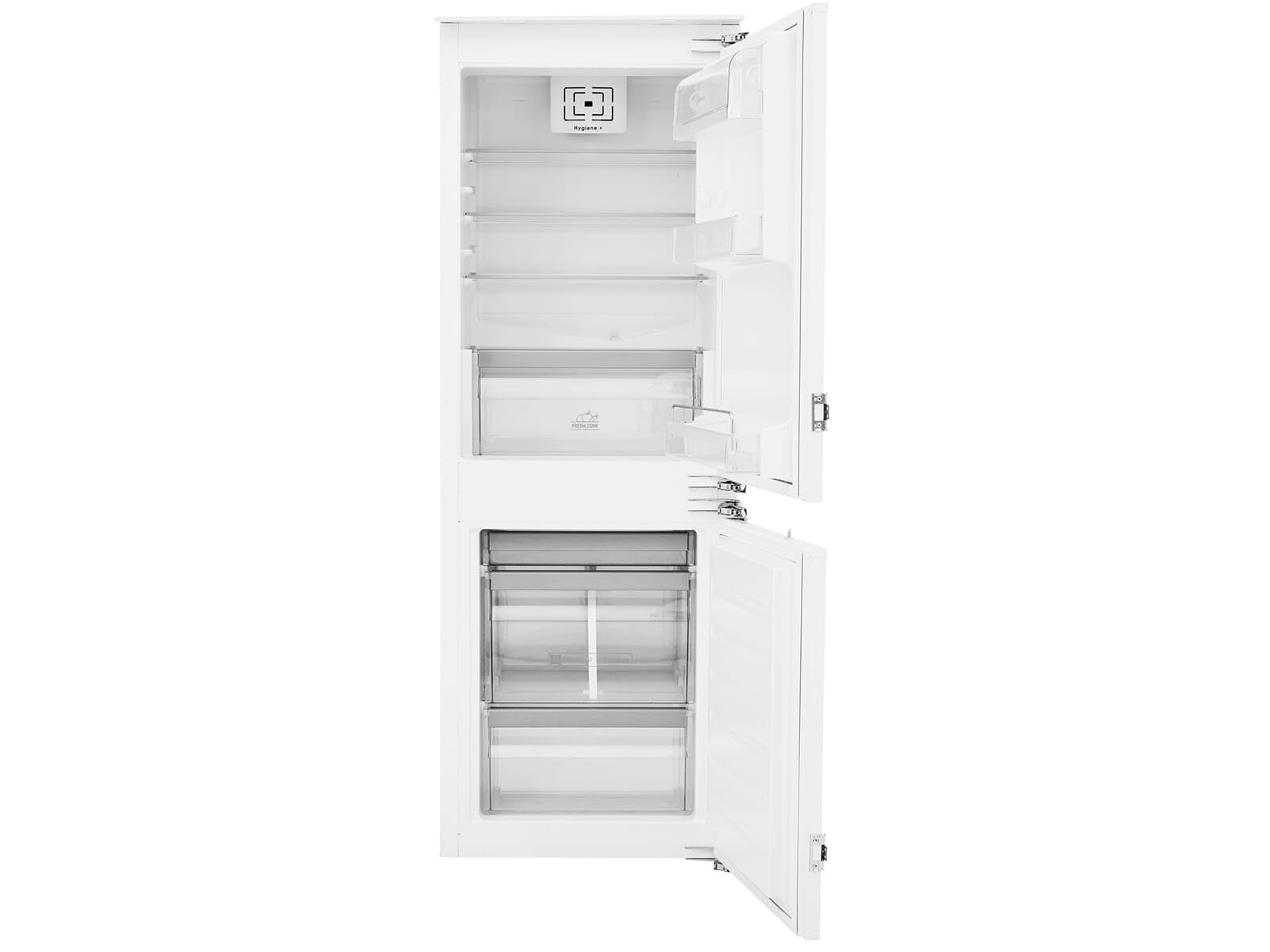 Bauknecht KGIS 16F2 P StopFrost Einbau-Kühl-/Gefrierkombination (Nische 158) / Gesamtnutzinhalt: 232 Liter/ ProFresh/ Hygiene+ Filter / StopFrost / Abtauautomatik im Kühlteil, Weiss