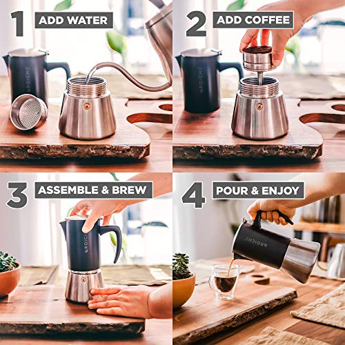 Groschemilanosteel10espressocupstovetopespressomakerstainlesssteelmokapotforgrecainductionelectricgasstovesdishwashersafestovetopespressomakermokapot Urban Country Home Decor Grosche milano steel 10 espresso cup stovetop espresso maker stainless steel moka pot for greca induction electric gas stoves dishwasher safe stovetop espresso maker moka pot urban country home decor
