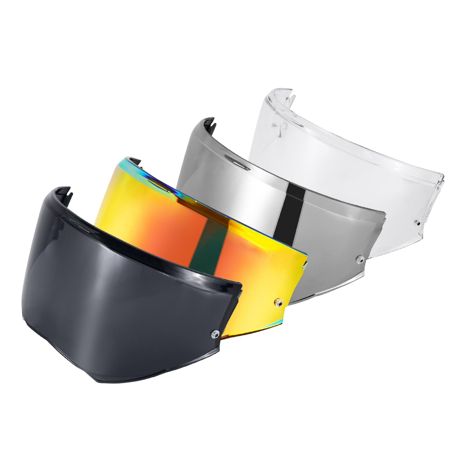 VCOROS Visera Casco Moto para FF901/Advant X,Visiera per Casco modular da Moto,Visera de Lente para Casco Protección contra Viento,Accesorios de Protección Facial (Negro)