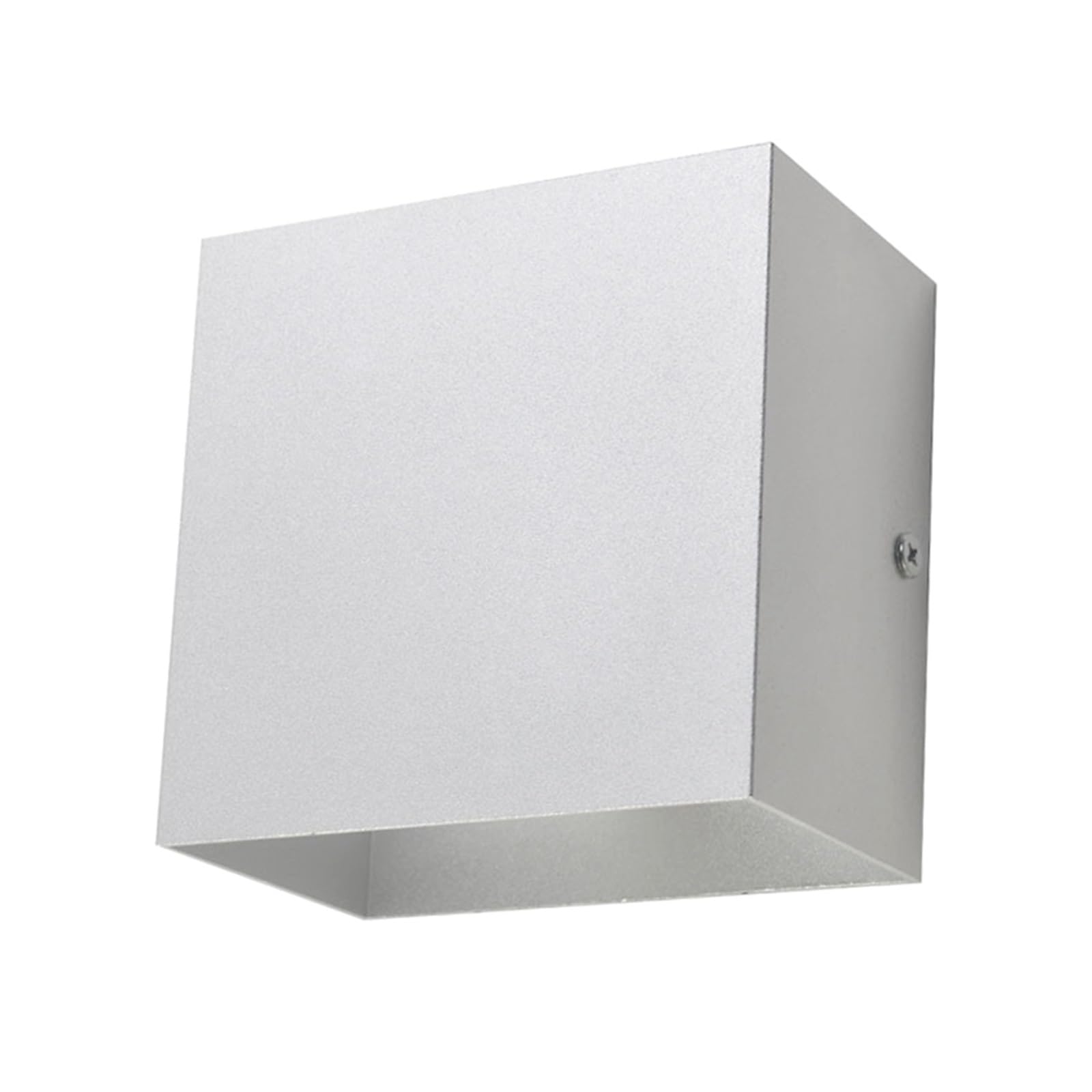 KUNYOS Dimmable 6W 85-265V Cube LED Indoor Lighting White/Black Wall Lamp Modern Home Decoration Sconce(White,Warm White (2700-3500K)_6W DIMMABLE)
