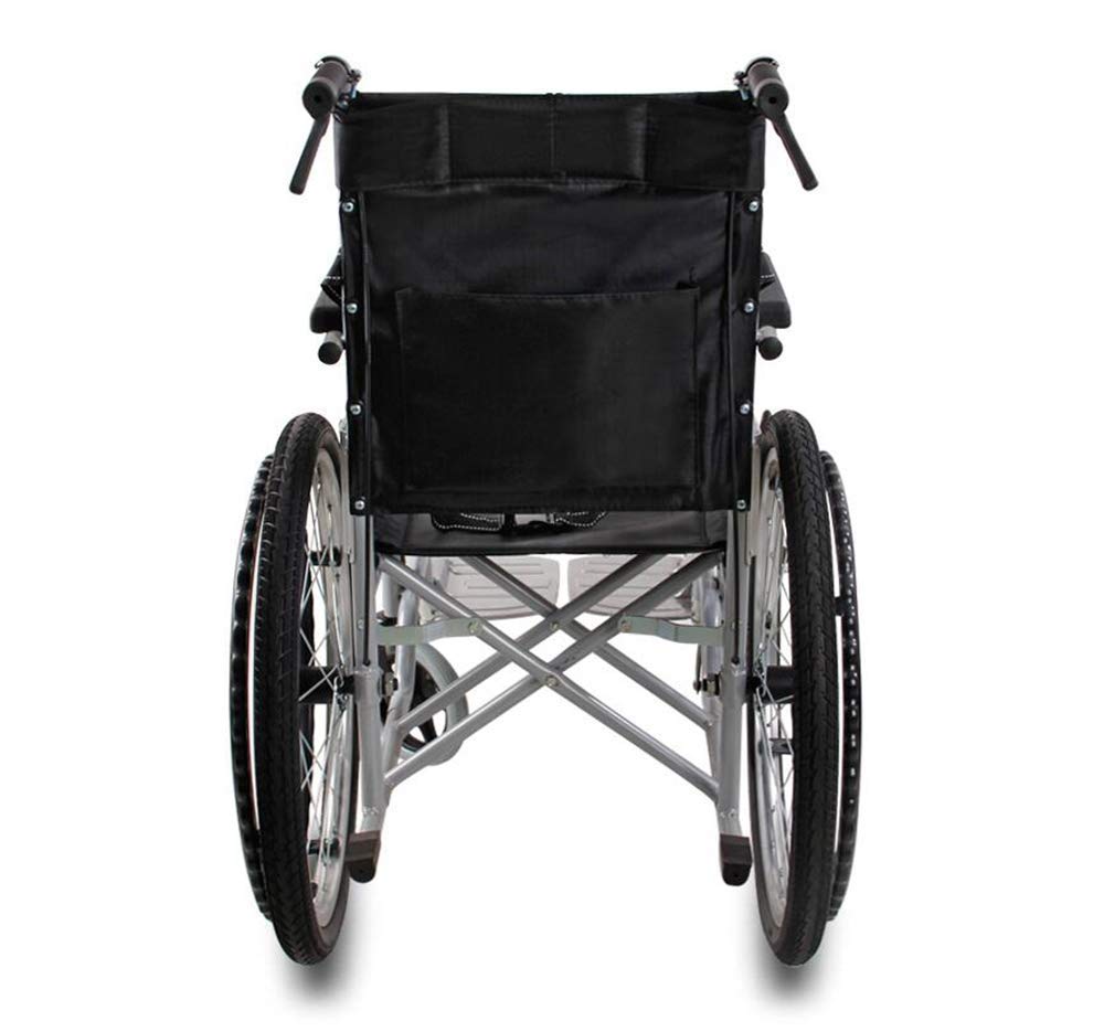 Sillas de Ruedas Silla de Ruedas Ligera 14Kg Plegable Transporte Médico Cómodo Reposabrazos Respasiento Basculante Reposapiernas/B