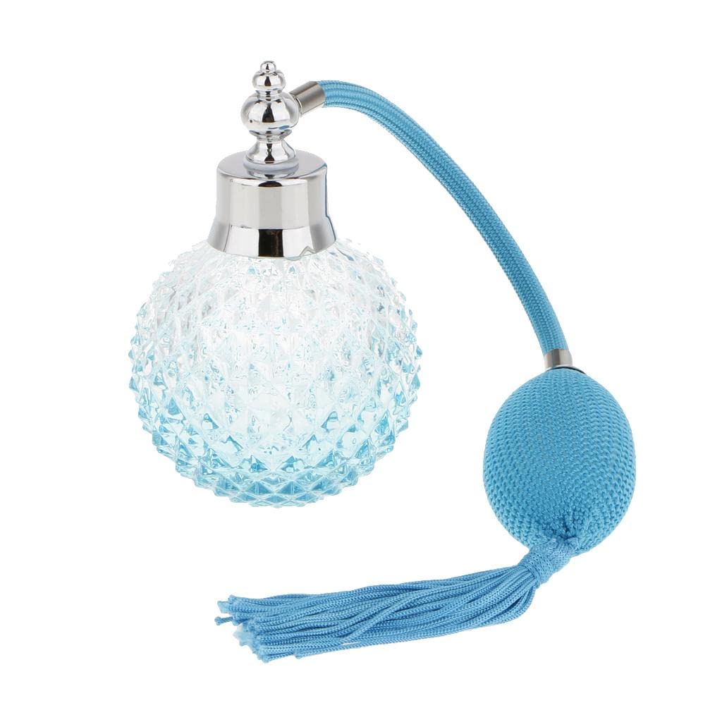 Enakshi® New Vintage Crystal Perfume Bottle Blue Spray Atomizer Refillable Glass Gift|Collectibles | Vanity Perfume & Shaving | Perfumes | Decorative Glass/Crystal-image-32