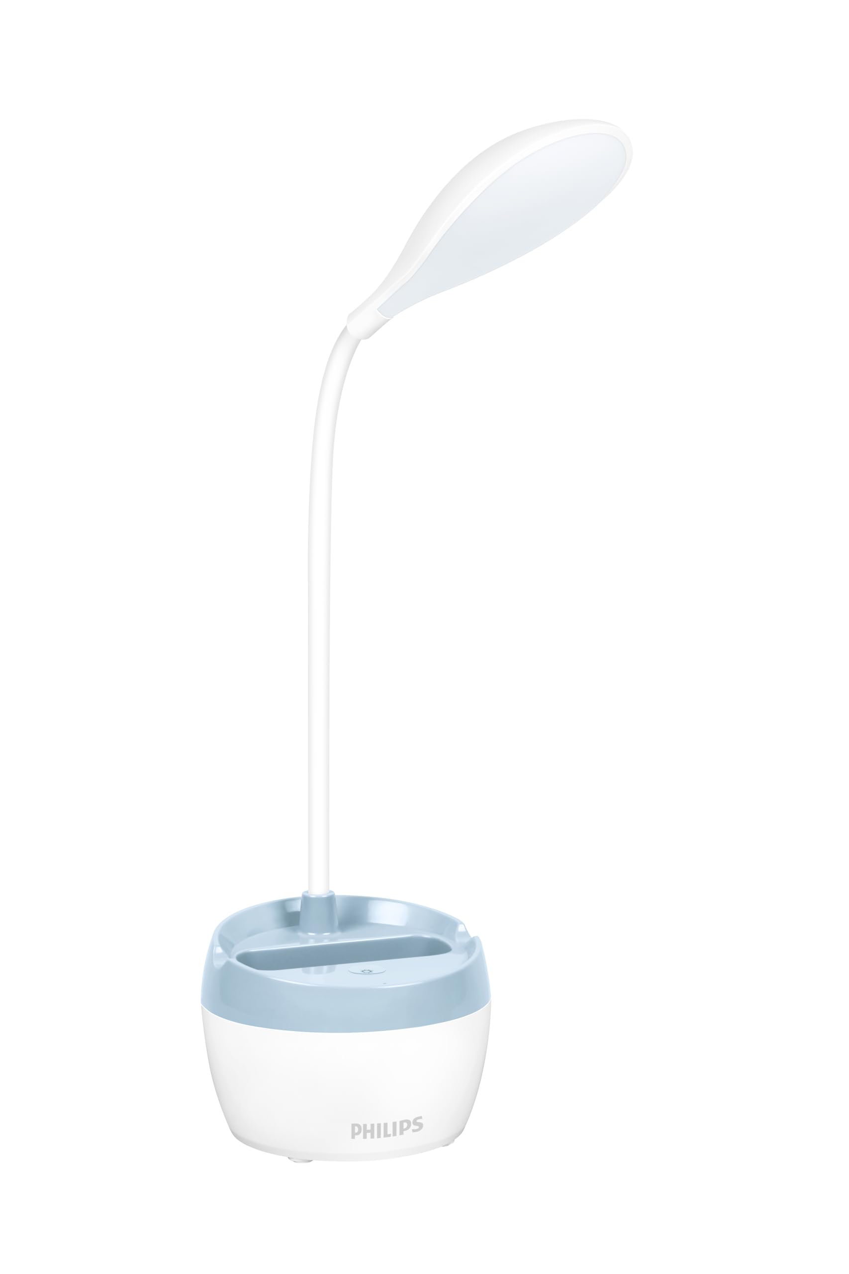 PHILIPS Onyx Blue Rechargeable LED Table Lamp with Mobile & Pen Holder| 5W Bedside Dimmable LED Desklight with Gooseneck & 360 Degree Flexibillity | 1800 mAh Battery with 2.5 hrs Backup (B0DCW71M38) Amazon Price History, Amazon Price Tracker