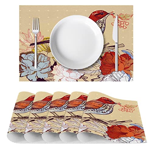Sets de table antidérapants et résistants à la chaleur lot de 6