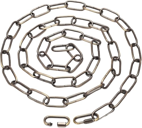 Image of Chandelier Chain 6 /10 /15 Feet SANGLE SOPFFY Light Fixture Chain for Chandelier or Swag Light Fixtures (Bronze, 10FT)