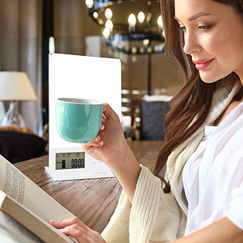 Image of 23W LEDs Daylight Light with Timer Function Dimmable 10000lm Bright Lamp 6000k White & Blue Light for Winter Home Office