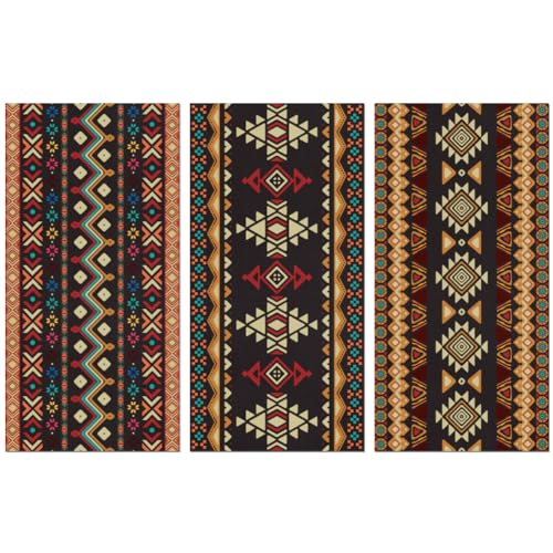 Peacoblue Rub on Transfer Sticker for Furniture Crafts Decor 6"x12" Aztec Tribal Style