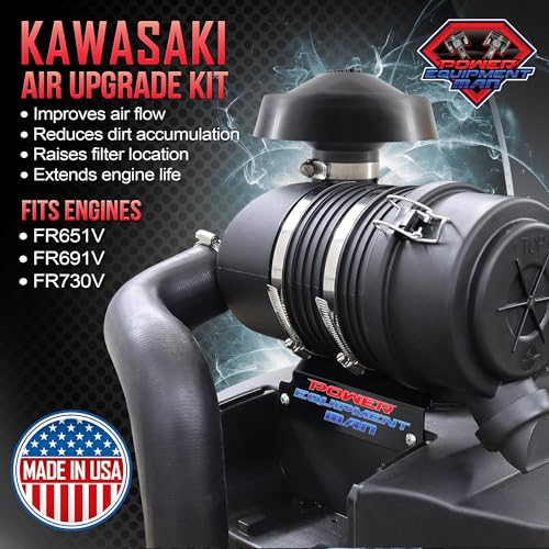 Air Filter Upgrade Kit fits Kawasaki FR651V FR691V FR730V - Heavy Duty Commercial Style Canister Air Filter Kit fits Kawasaki FR Series Engines - Replaces Stock 11013-0752 Air Filters for Mowers