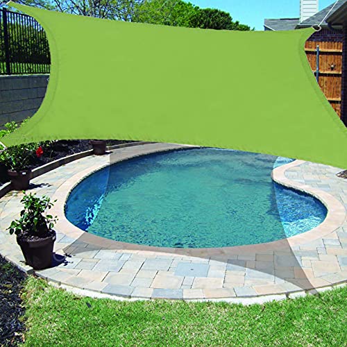 Voile d'ombrage rectangulaire imperméable pour bloquer les UV sur la terrasse