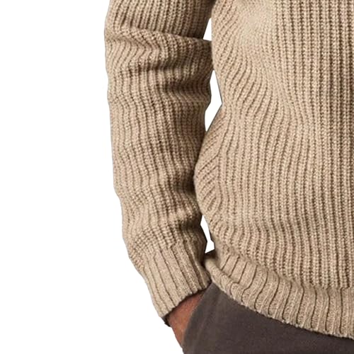 Men's Full Zip Casual Knit Ribbed Sweater Comfort Solid Slim Fit Fall Winter Sweater Casual Stylish Outdoor Sweaters4
