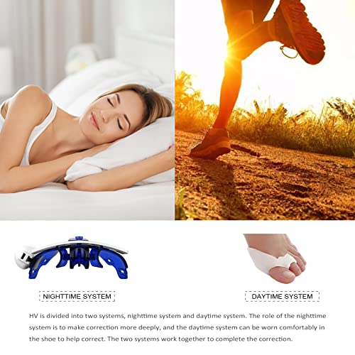 KOHEEL HV Toe Separators, Bunion Corrector, Toe Straightener for Women and Men, Restore Toes to Their Original Shape (Left foot)