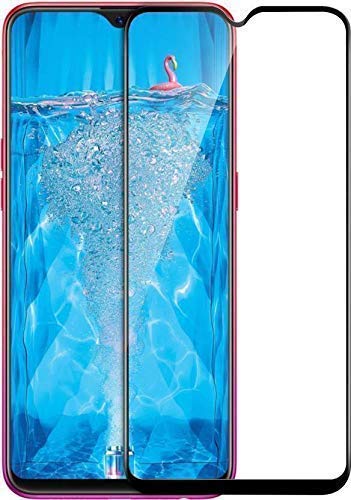 Image of Tempered Glass Screen Protector Compatible For Oppo F9 Full Screen Coverage (Except Edge to Edge) and Free Complete Easy Installation kit.