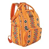 Wrangler Aztec Backpack Organized Daypack Travel Baby Bag with Stroller Strap and Side Bottle Pockets WG2204-9110MST