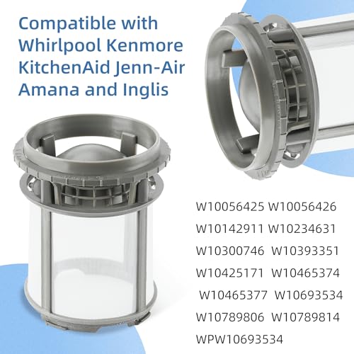 image for APPLIANCEMATES Dishwasher Filter For Whirlpool W10872845,Dishwasher Pu