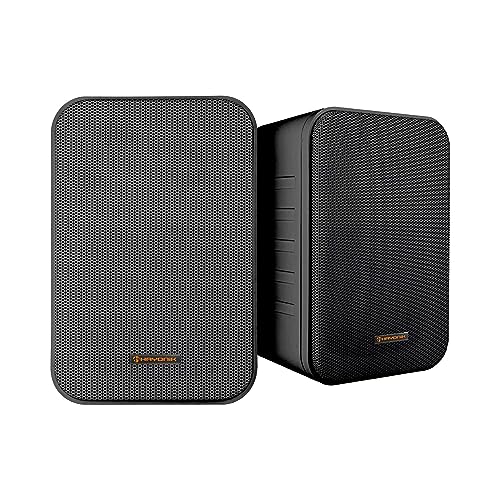 HAYONIK, Caixa Passiva, 60W, 2 Vias, Woofer 4', Tweeter 0,5', Gabinete Polipropileno, Resp. Freq: 100-20Khz, 30W RMS, Suporte Incluso - MSB60NC Preta