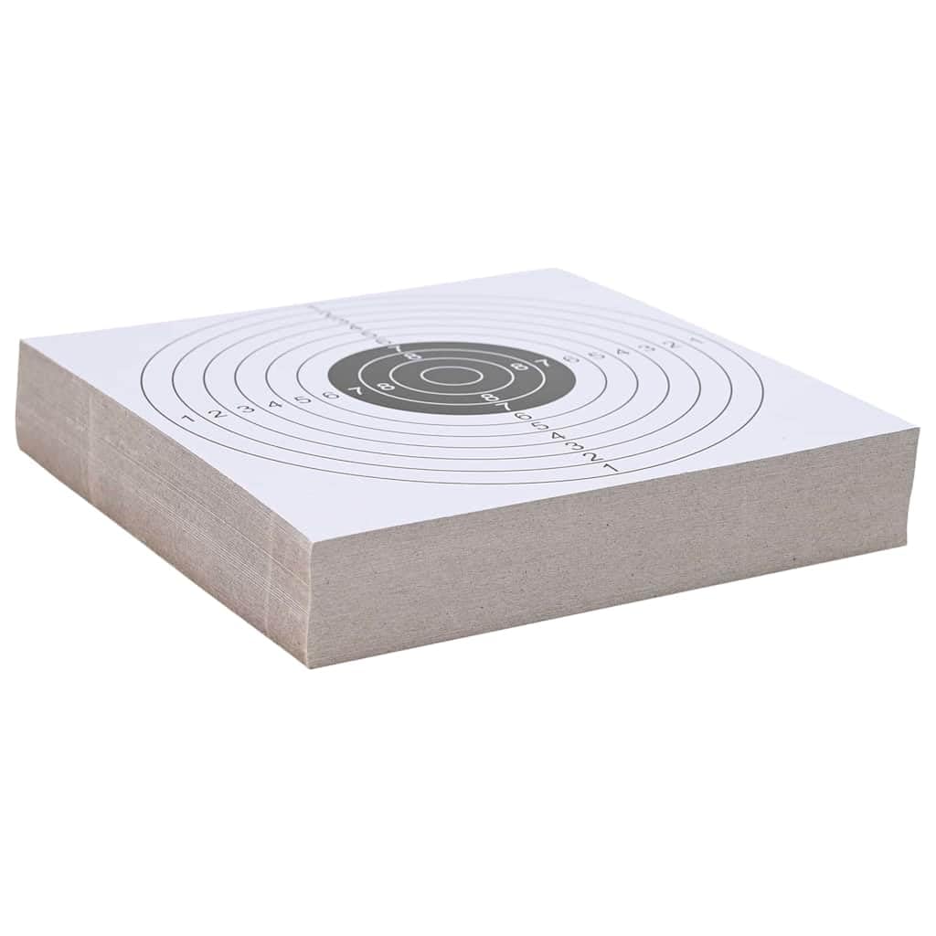 Kugelfang Schwarz Stahl 17,5 x 17,5 x 17 cm mit 100 Zielscheiben für Schießsport Zubehör, Outdoor und Indoor Training, kompakt, robust, ideal für Luftgewehr und Jagd
