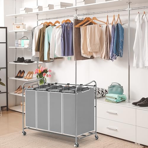 Simple Houseware 4-Bag Laundry Sorter thumbnail 3