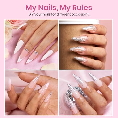 Image of Beetles Gel Nail Tips Etch-X- Stiletto Medium, 384pcs 12 Sizes