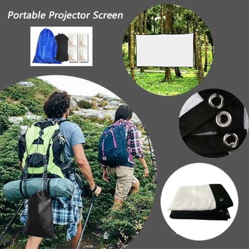 Pantalla de proyector plegable 250 pulgadas 16:9 miniatura 2
