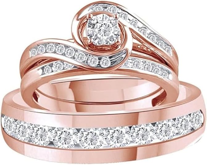Las Mejores Ofertas En Cubic Zirconia Anillo De Compromiso Solitario Anillo De 10 Anillos De Compromiso | EBay