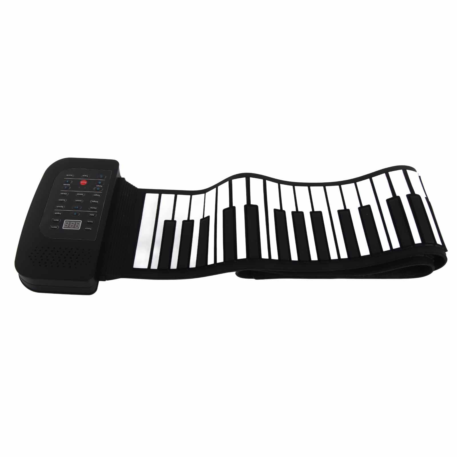 Generic Tastiera di Pianoforte Arrotolabile a 88 Tasti, Regalo Educativo Portatile per Bambini e Principianti, con Batteria Al Litio Ricaricabile e Design Impermeabile, per gli Appassionati di