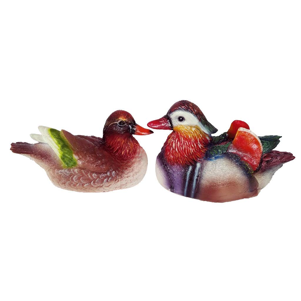 Tubayia Style_1 1 Pair Of Floating Mandarin Duck Garden Figure For Pond Lawn Garden Decoration (Style_1)