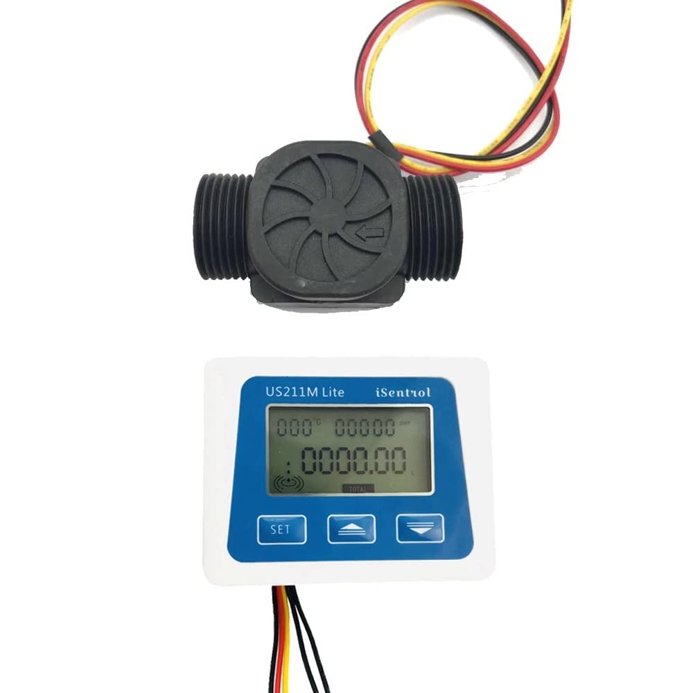 Cyfrowy miernik przepływu 1-60L/min 5V czujnik wody bez czujnika temperatury